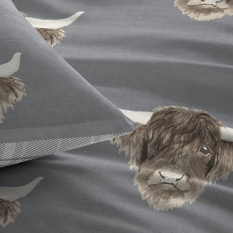 Fusion Bedding Highland Cow Duvet Set