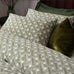 Hoem Alexa Abstract Cotton Rich Olive Duvet Set