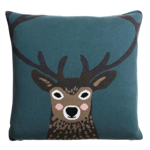 KSC2950 Sophie Allport Knitted Statement Cushion Highland Stag