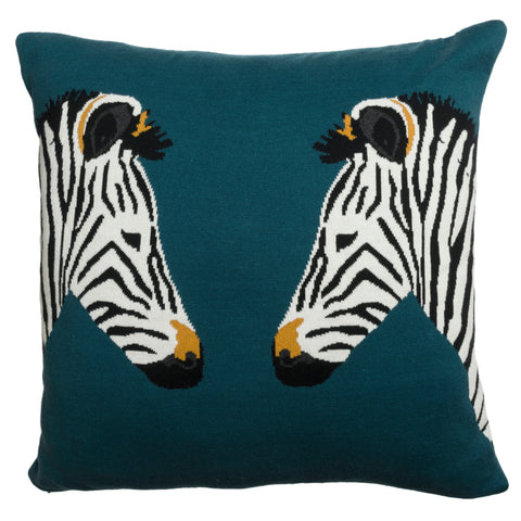 KSC6750 Sophie Allport Zebra ZSL Knitted Statement Cushion