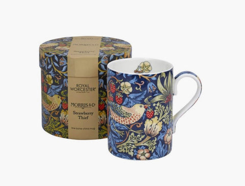 Morris & Co Strawberry Thief Indigo/Miner Mug