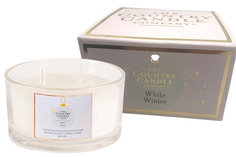 The Country Candle Company Noel White Winter Multi Wick Glass Candle