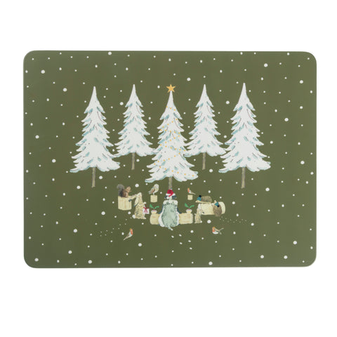 PMC8401 Sophie Allport Festive Forest Placemats Set of 4