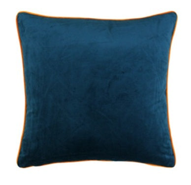 Riva Paoletti Meridian Teal/Clementine 55cm x 55cm Cushion