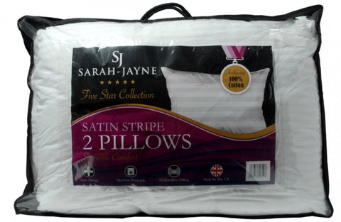 Satin Stripe Ultra Bounce Pillow Pair