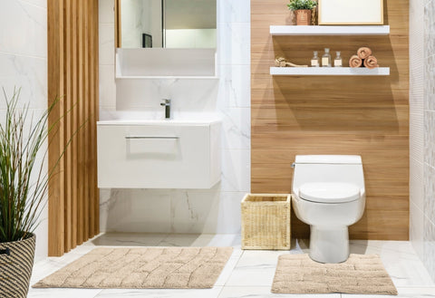 Waves 100% Cotton 2 Piece Bath Set