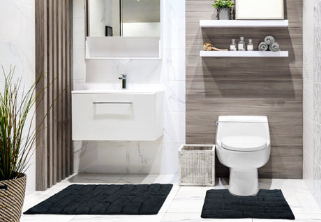 Waves 100% Cotton 2 Piece Bath Set