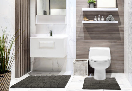 Waves 100% Cotton 2 Piece Bath Set