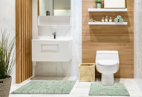 Waves 100% Cotton 2 Piece Bath Set