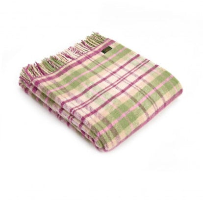 Tweedmill Cottage Check Pink 150x183cm Throw