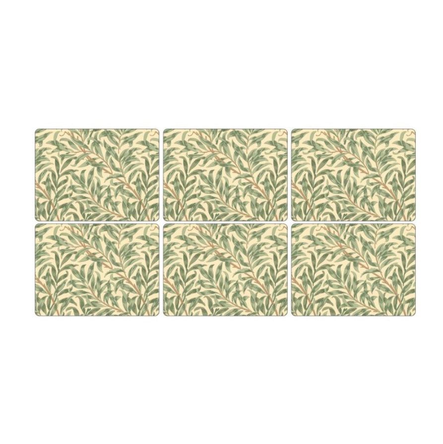 Morris & Co Willow Bough Green Placemats Set of 6