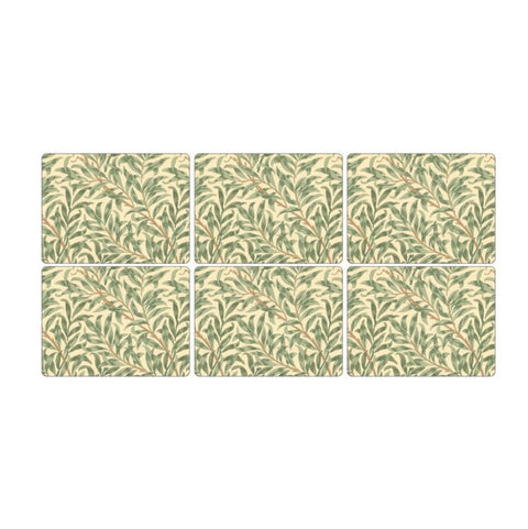 Morris & Co Willow Bough Green Placemats Set of 6